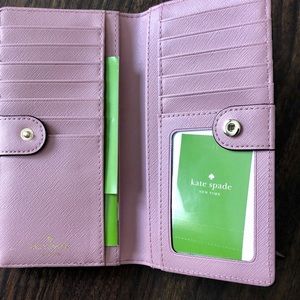 NEW Kate Spade dusty peony wallet